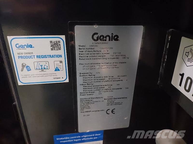 Genie GS-5390 RT Nacelle ciseaux