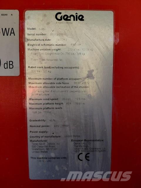Genie S-65 Teleskopbühnen