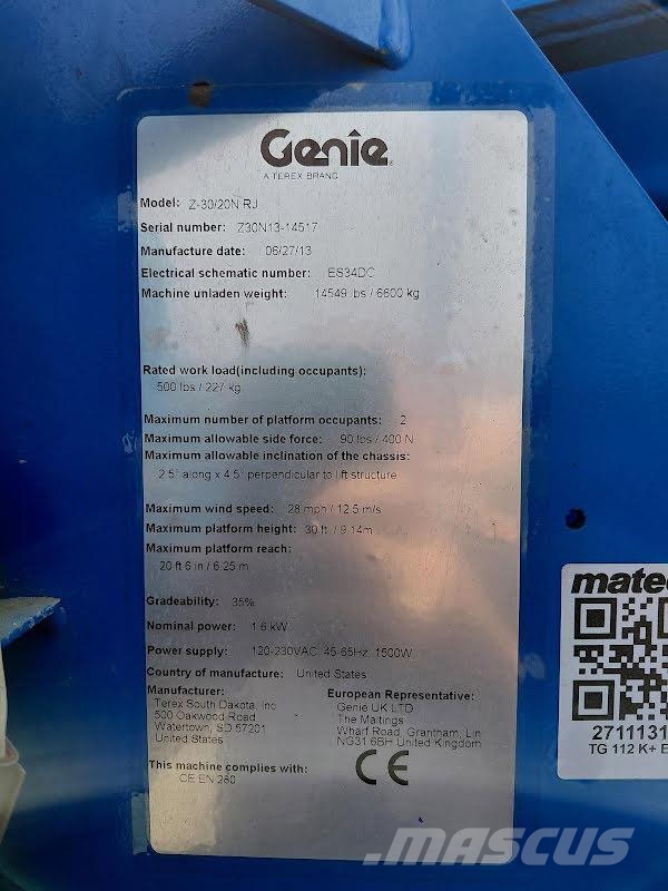 Genie Z-30/20N RJ Karos emelők