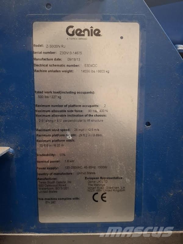 Genie Z-30/20N RJ Zglobne podizne platforme