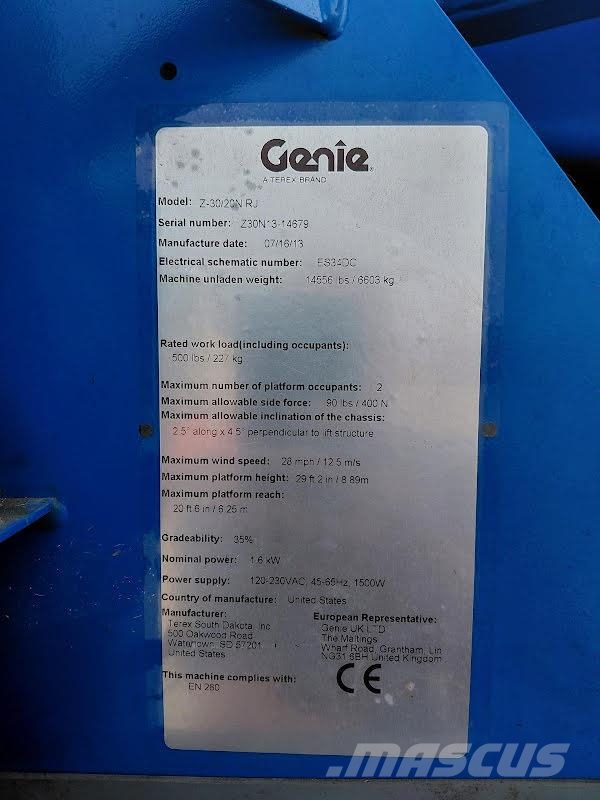Genie Z-30/20N RJ Karos emelők