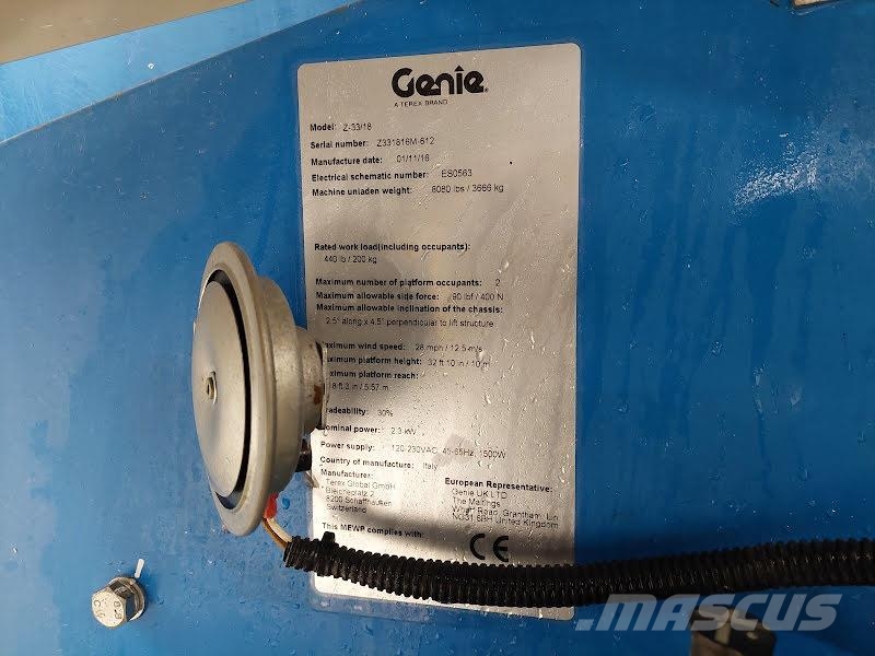 Genie Z-33/18 Iseliikuvad poomtõstukid