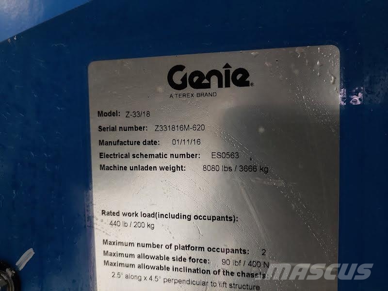 Genie Z-33/18 Piattaforme a braccio articolato