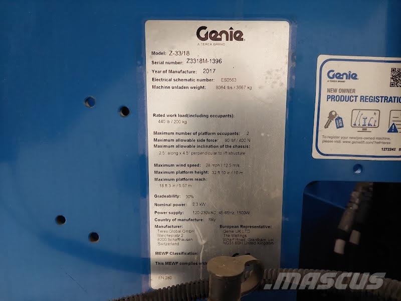 Genie Z-33/18 Leddede bomlifter