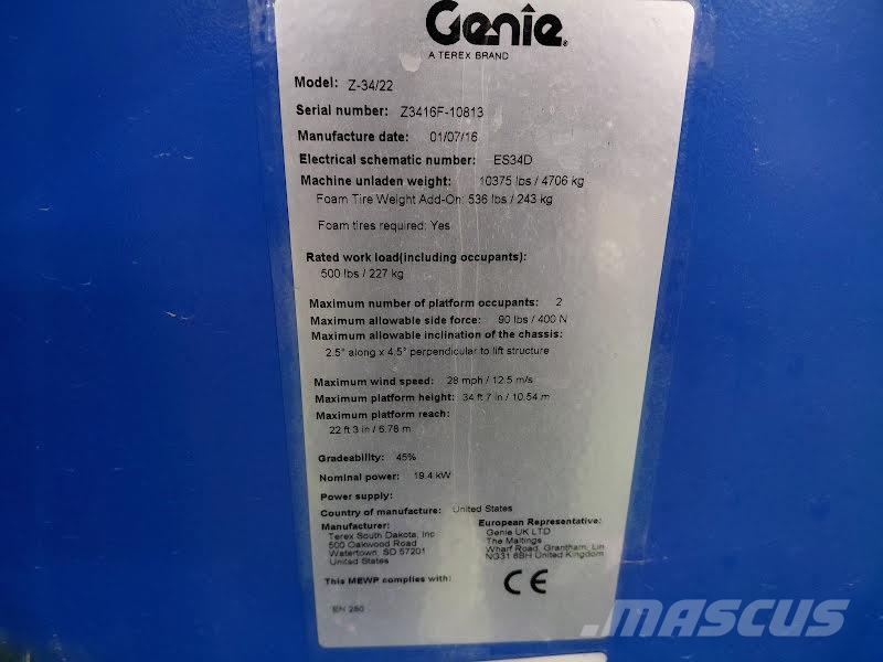 Genie Z-34/22IC 4WD Knikarmhoogwerkers