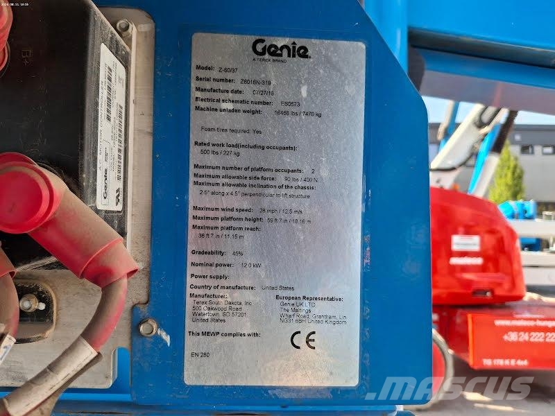 Genie Z-60/37 DC Gelenkteleskoparbeitsbühnen