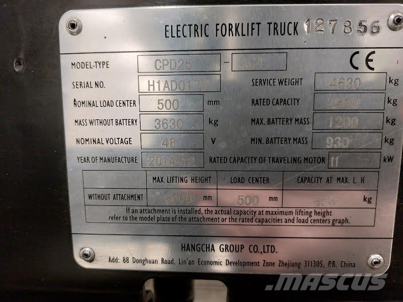 Hangcha CPD25-AC4 Elektriske trucker