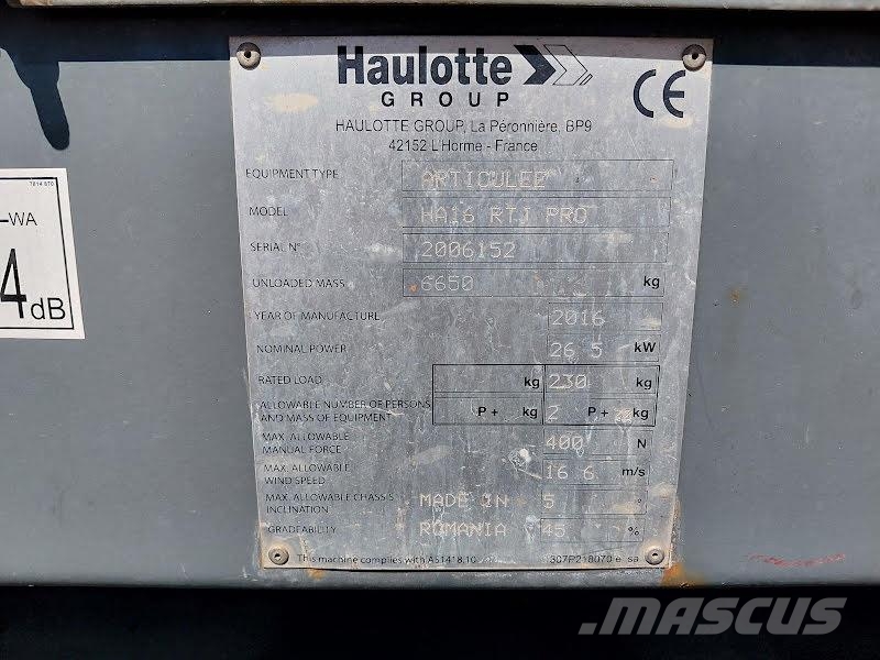 Haulotte HA16 RTJ PRO Kuukulkijat