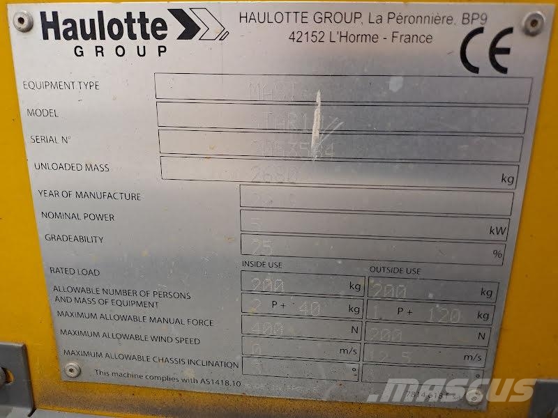 Haulotte STAR 10 Personenliften en invalideliften