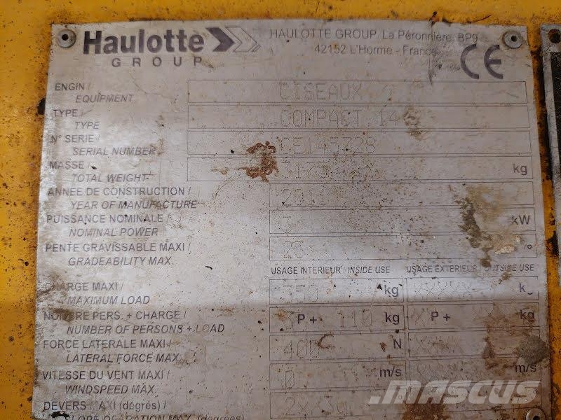 Haulotte COMPACT 14 Saksilavat