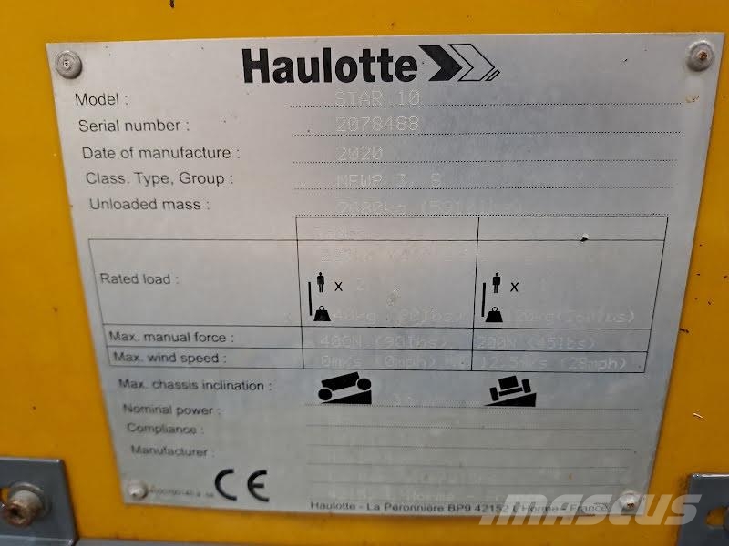 Haulotte STAR 10 Personenliften en invalideliften