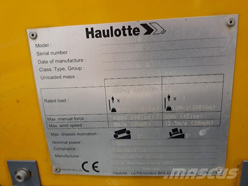 Haulotte STAR 10 Personenliften en invalideliften