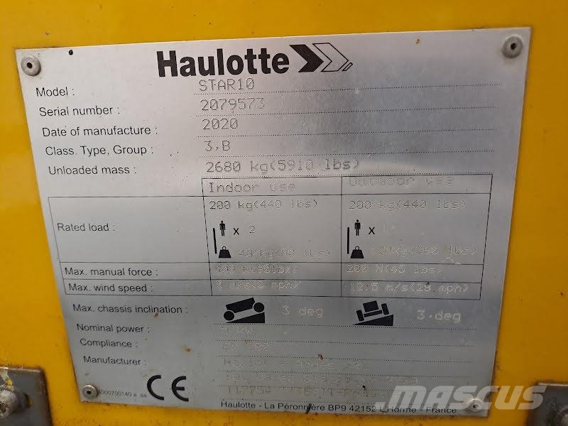 Haulotte STAR 10 Personenliften en invalideliften