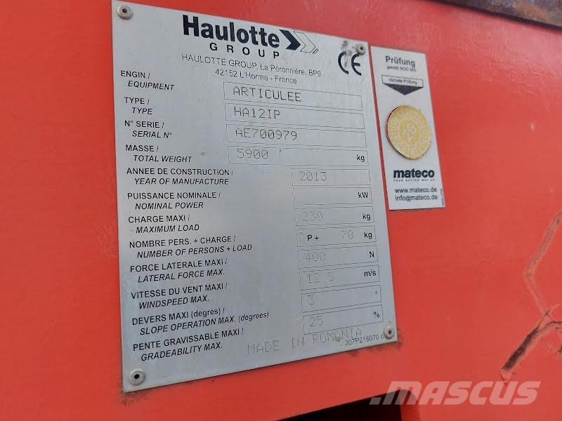 Haulotte HA12 IP Knikarmhoogwerkers