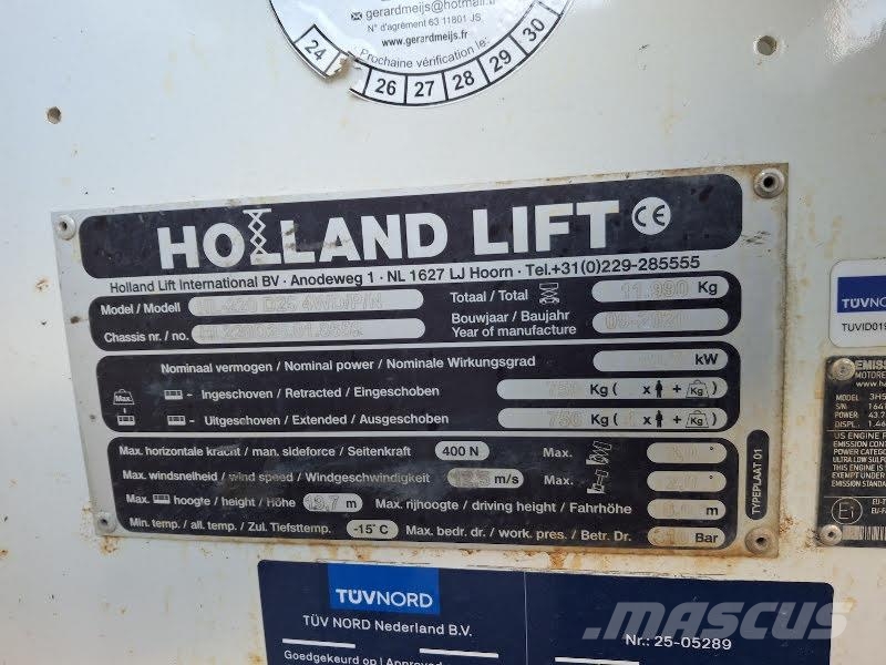 Holland Lift HL-220 D25 4WD/P/N Podnośniki nożycowe