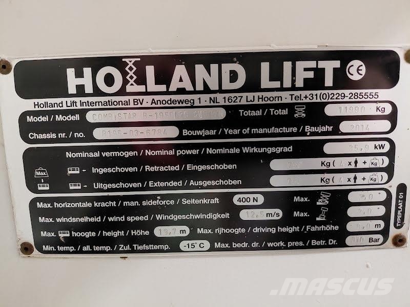 Holland Lift B-195DL25 4WD/P/N Saxlifte
