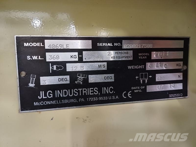 JLG 4069LE Šķerveida pacēlāji