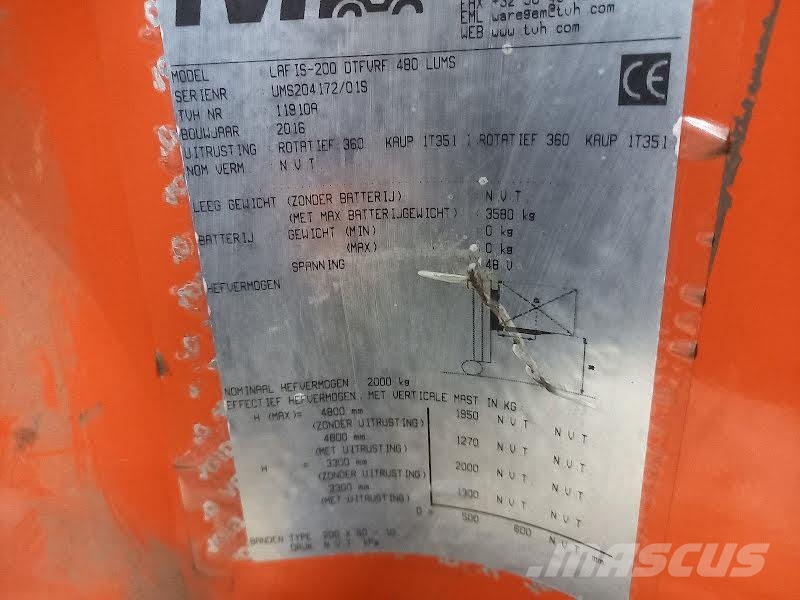 Lafis 200 DTFVRF 480 LUMS Ανυψωτικά στενών δρόμων