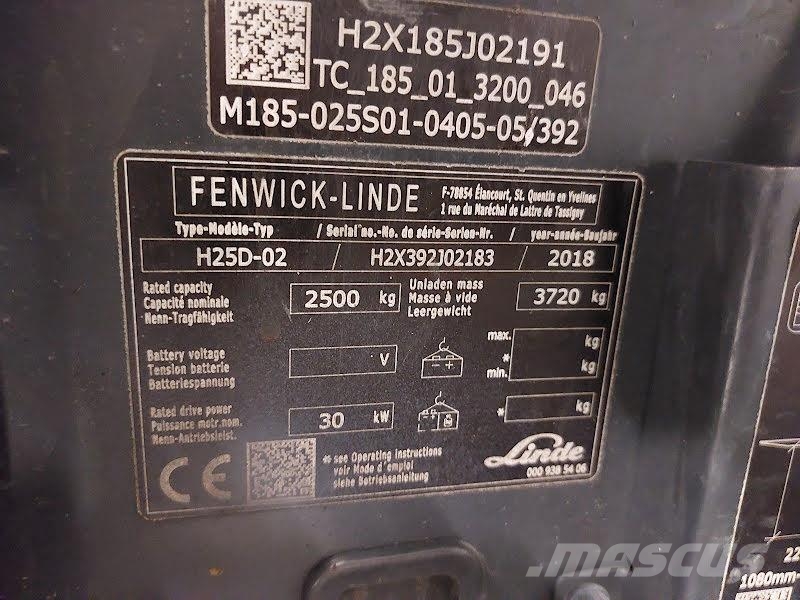 Linde H25D-02 Dizel forkliftler