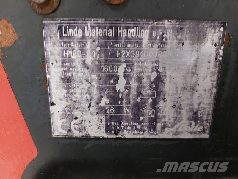 Linde H16D-01 Diesel gaffeltrucks