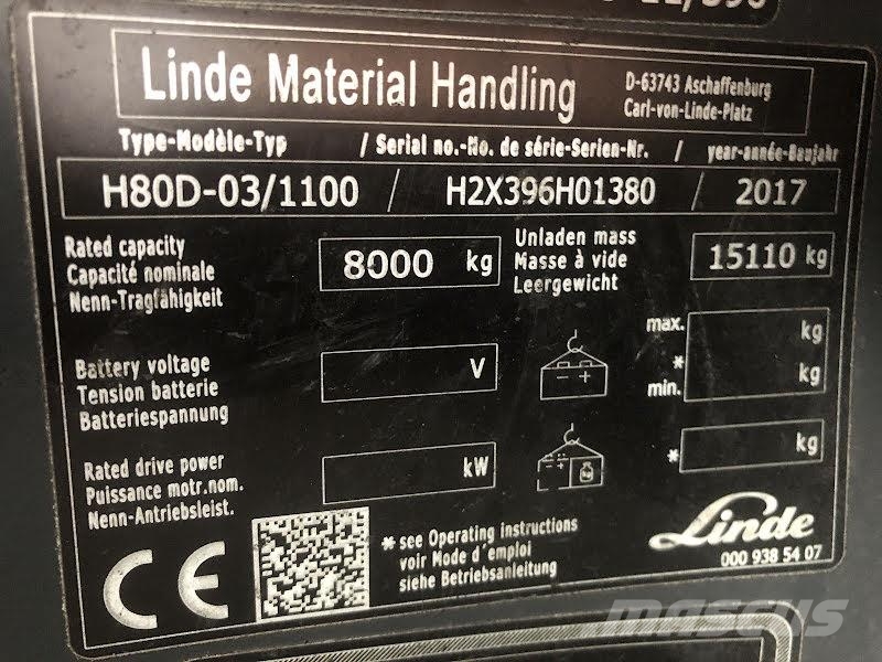 Linde H80D Dizelski viljuškari