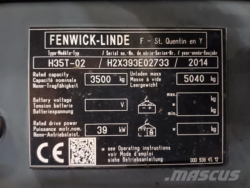 Linde H35T-02 Camiones LPG