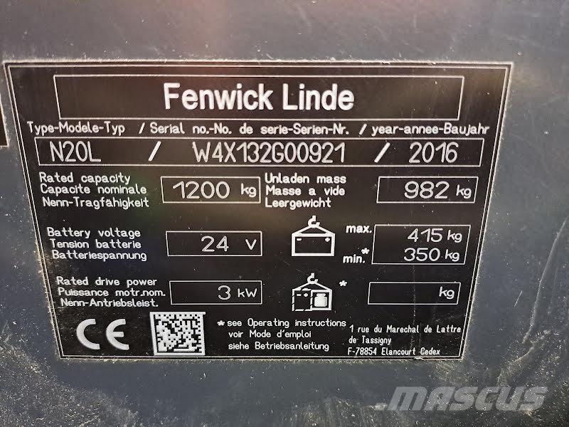 Linde N20LI Medium lift order picker