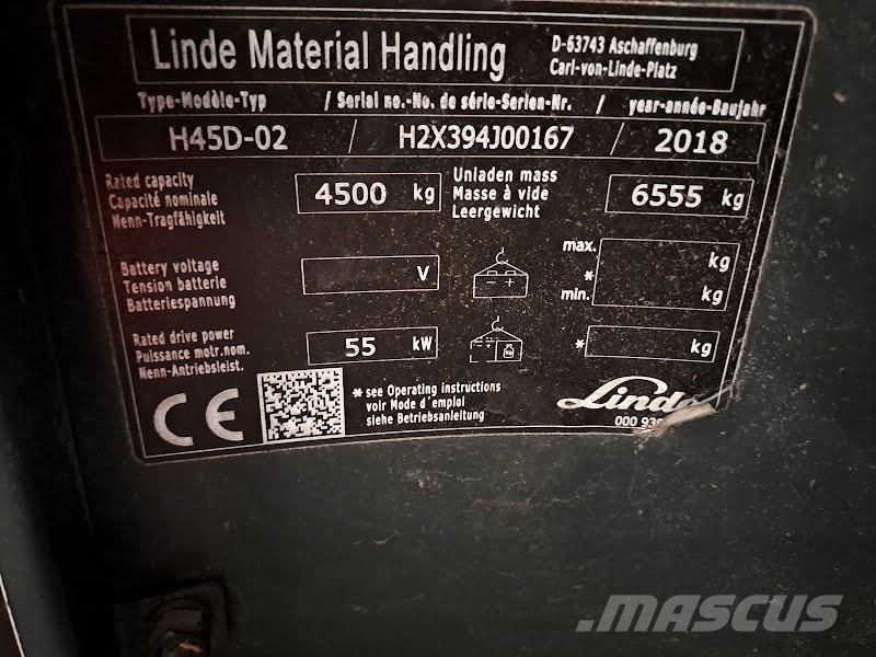 Linde H45D-02 Diesel Trucker