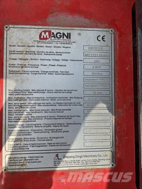 Magni ES1212E Scissor lifts