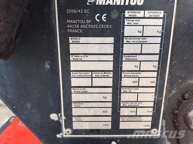Manitou MAN'GO 12 رافعات سلة مفصلية