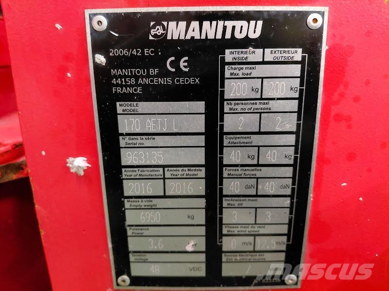 Manitou 170AETJ L Gelenkteleskoparbeitsbühnen