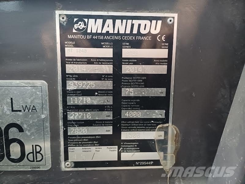Manitou MT1840 PRIVILEGE Teleskoplæssere