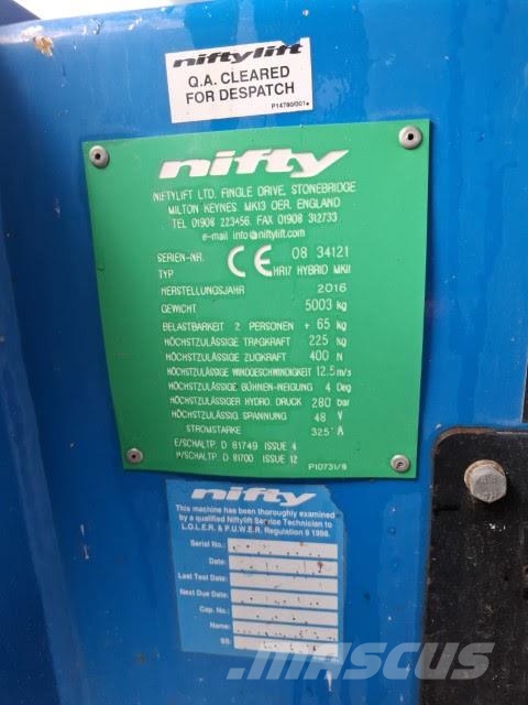 Niftylift HR17 HYBRID 4X4 رافعات سلة مفصلية