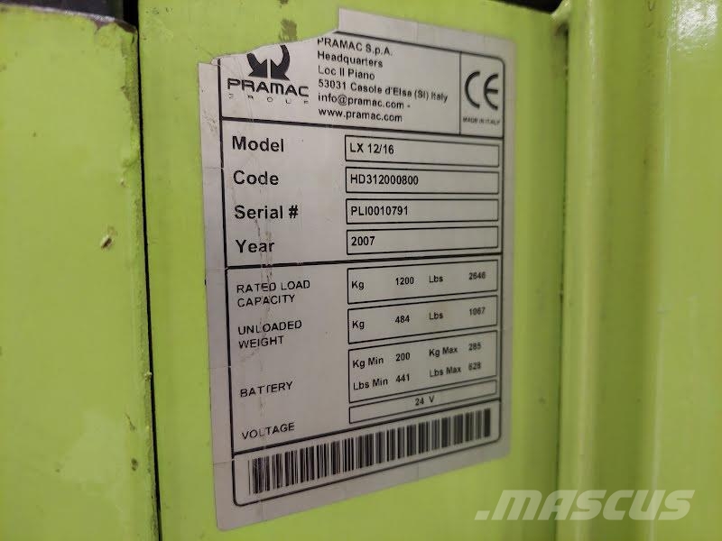 Pramac LX 12/16 Zelfrijdende stapelaars