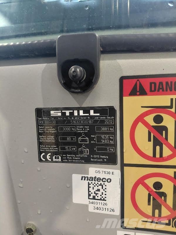 Still RX 60-30 Elektriniai šakiniai krautuvai