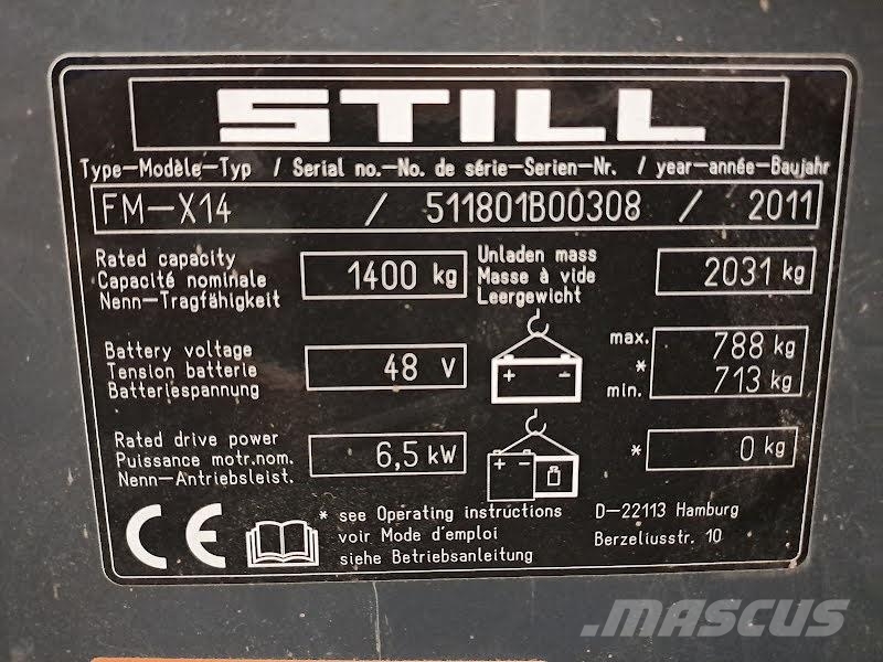 Still FM-X 14 Viljuškari sa pomičnim stupom