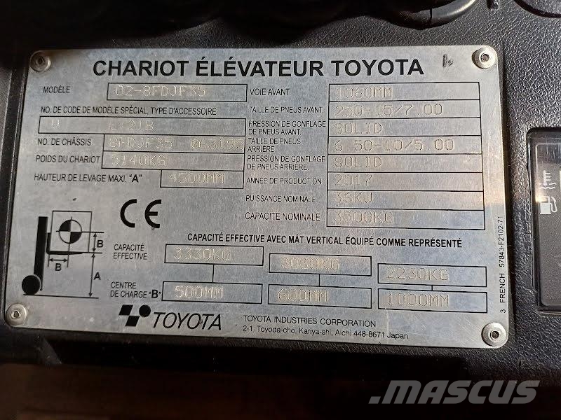 Toyota 02-8FDJF35 Carretillas diesel