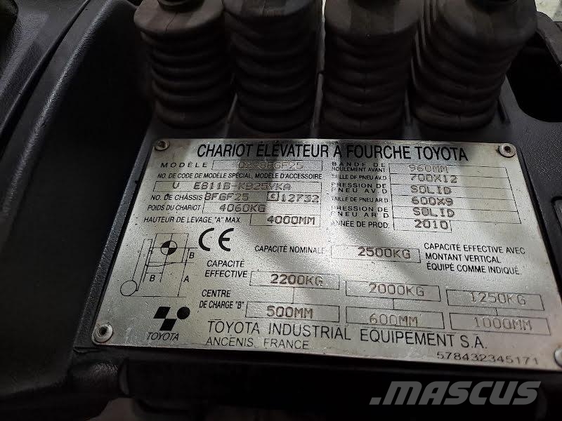 Toyota 02-8FGF25 LPG vozíky