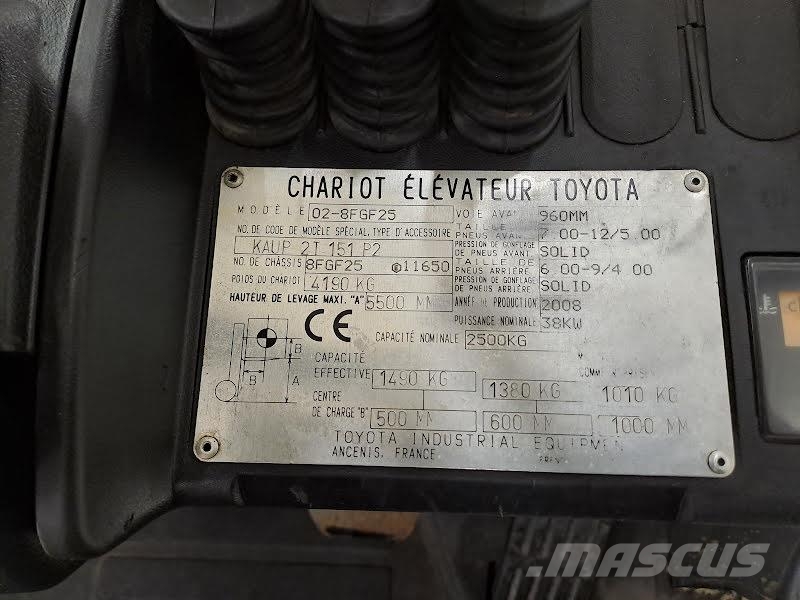 Toyota 02-8FGF25 LPG vozíky