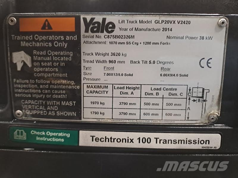 Yale GLP20VX شاحنات LPG