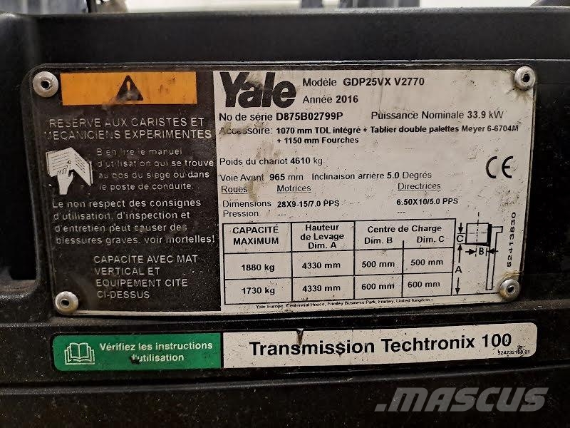 Yale GDP25VX Dizel forkliftler