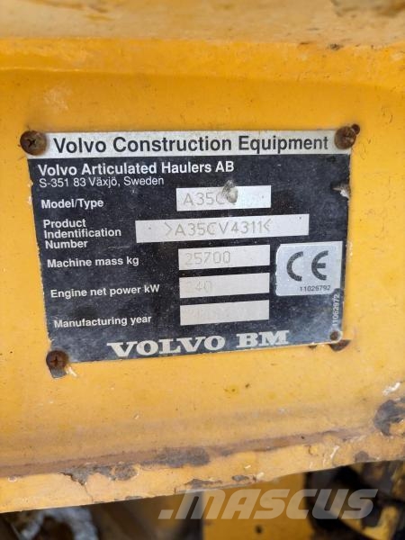 Volvo A 35 C Шарнирно-сочленённые самосвалы
