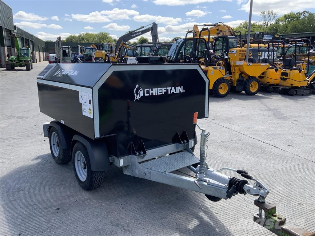 Chieftain Black Twin Axle 1000 Litre Fuel Bowser Muut generaattorit