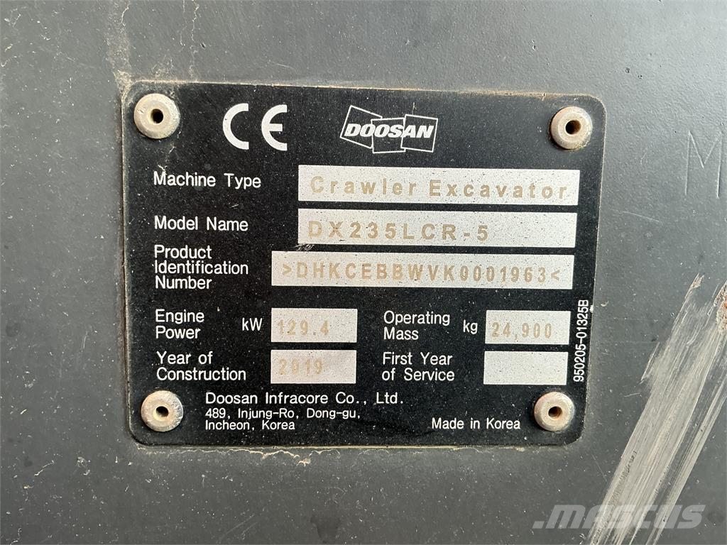 Doosan DX235 LCR-5 Steelwrist Tiltrotator Digger (ST27743 Crawler excavators