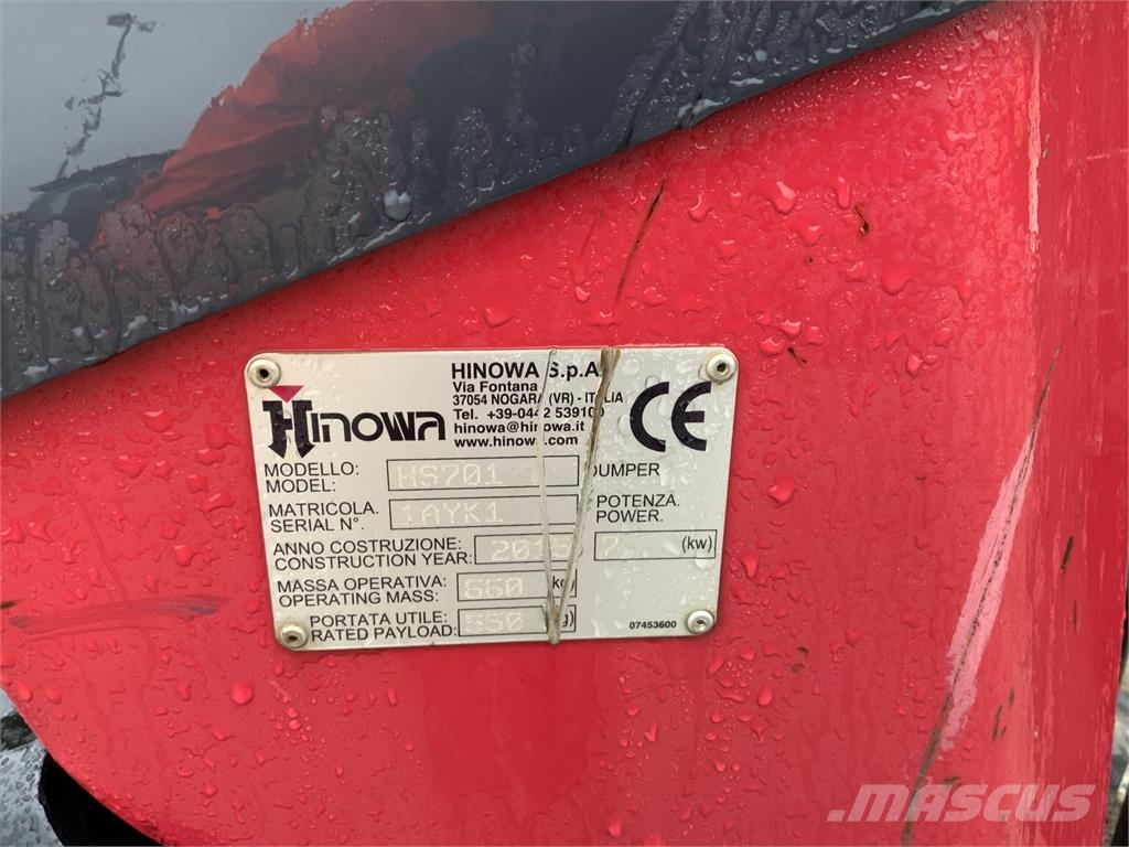 Hinowa HS701 Hi Tip Tracked Dumper (ST26921) ماكينات زراعية - غير ذلك
