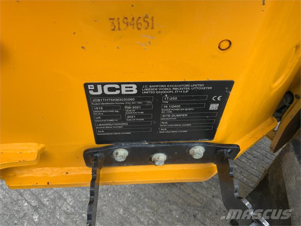 JCB 1 T-2 Hi Tip Dumper (ST27933) Mezei dömperek