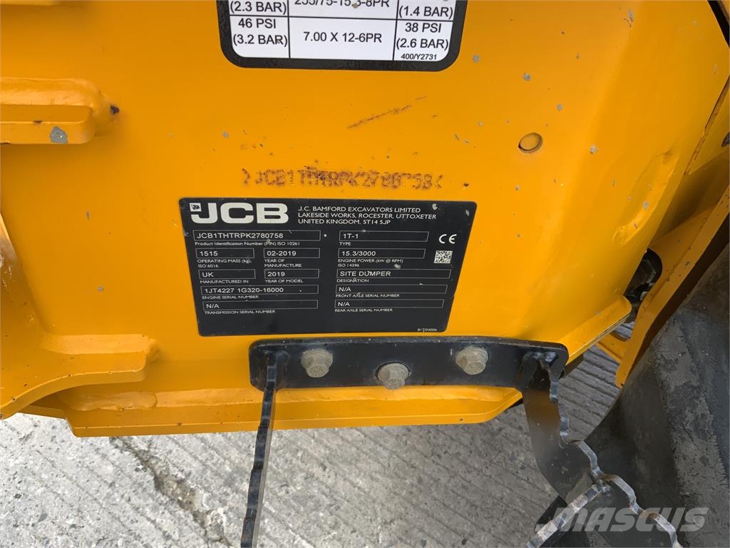 JCB 1 Tonne Hi Tip Dumper Otra maquinaria agrícola