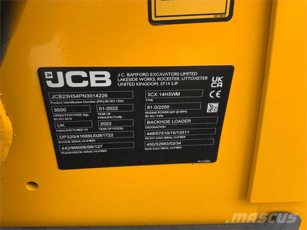 JCB 3CX Site Master Pro Wheeled Digger (ST25999) Entreprenør - Andet
