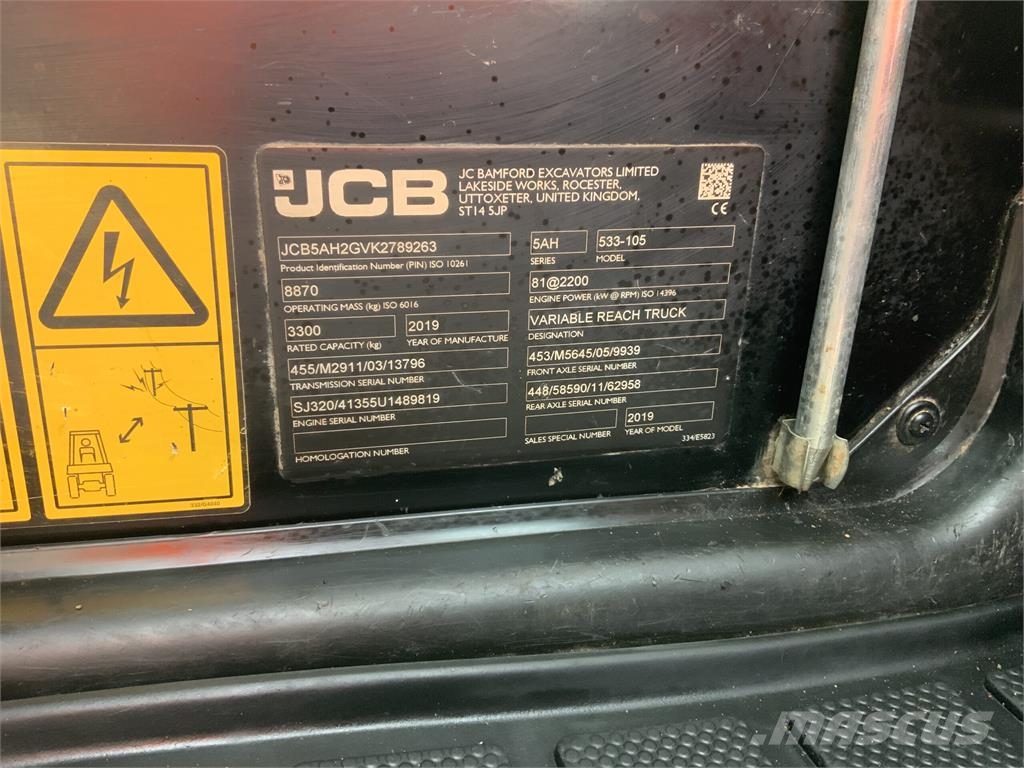 JCB 533-105 Telehandler (ST27777) مناولات متداخلة