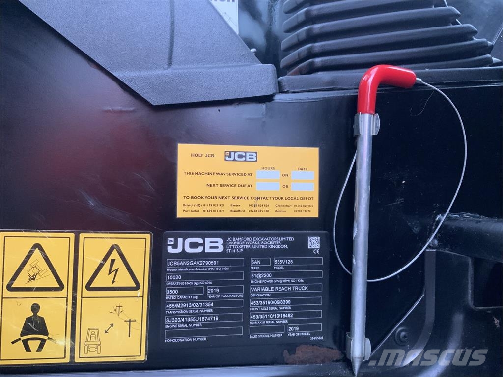 JCB 535-125 Hi Viz Telehandler (ST27858) مناولات متداخلة